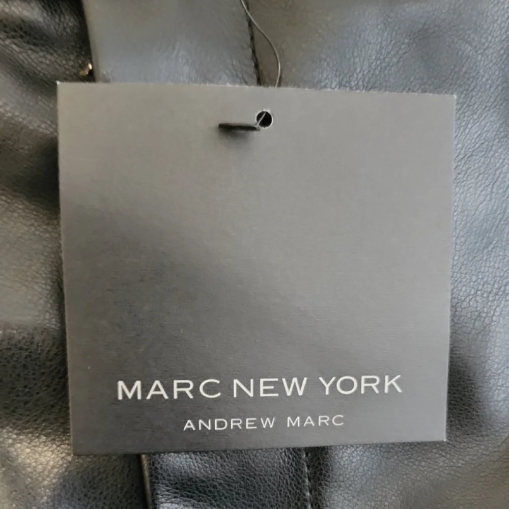 Marc New York Black Faux Leather Pants